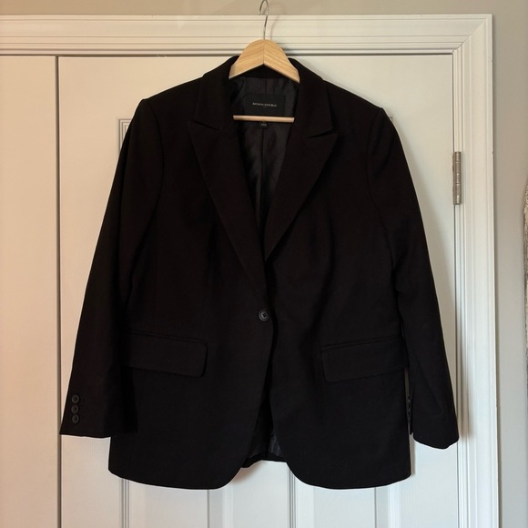 Banana Republic Jackets & Blazers - Banana Republic Womens Blazer Black Career Office Professional Work Academic 12P